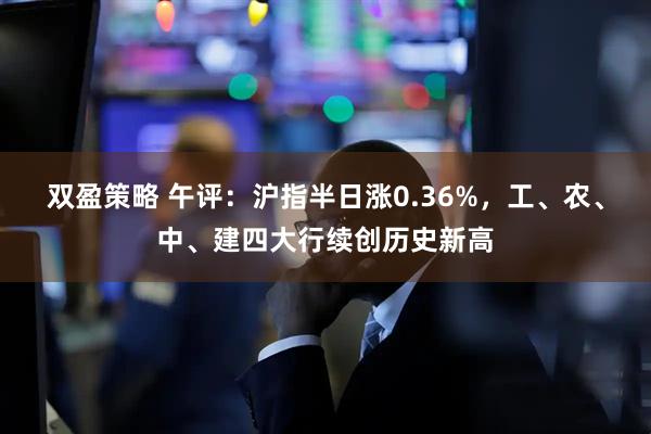 双盈策略 午评：沪指半日涨0.36%，工、农、中、建四大行续创历史新高